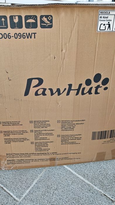 Portão de Segurança PawHut para Animais / Crianças