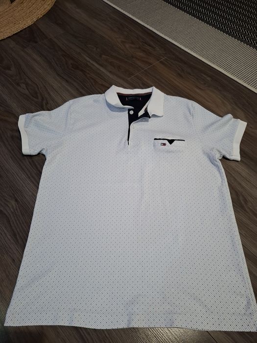 Koszulka męska polowka Tommy Hilfiger L slim