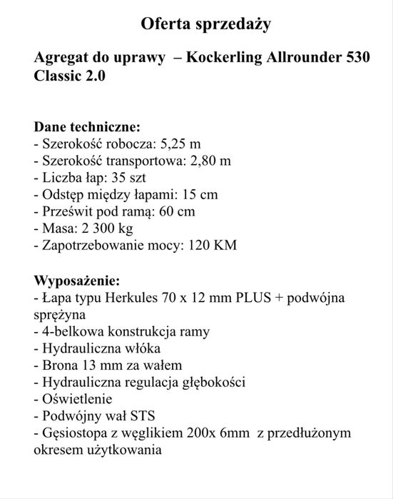 köckerling allrounder 530  2.0 kuhn horsch