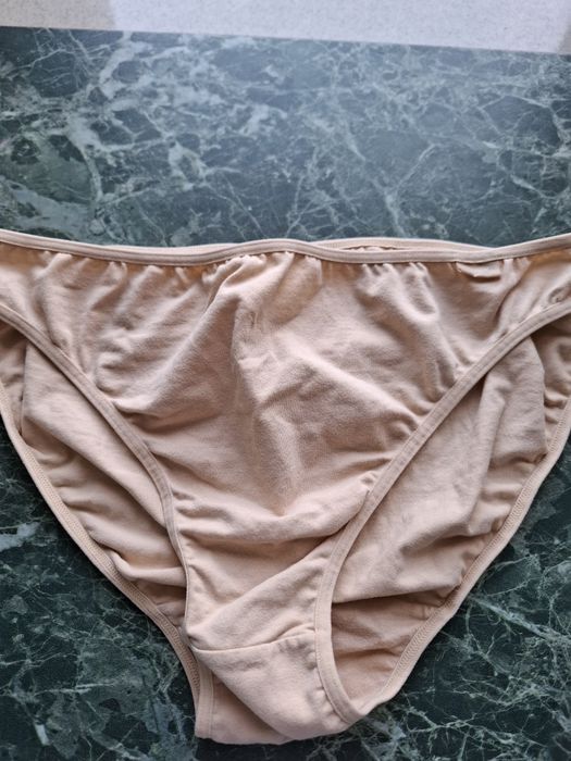 Figi beżowe Atlantic LP 580 bawełna XL