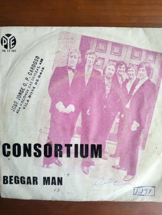 Disco de vinil single Consortium - Cynthia Serenity, 1969