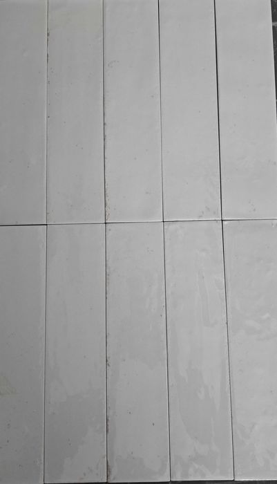 Płytki włoskie cegiełki Marazzi Lume White lux M6RN białe połysk