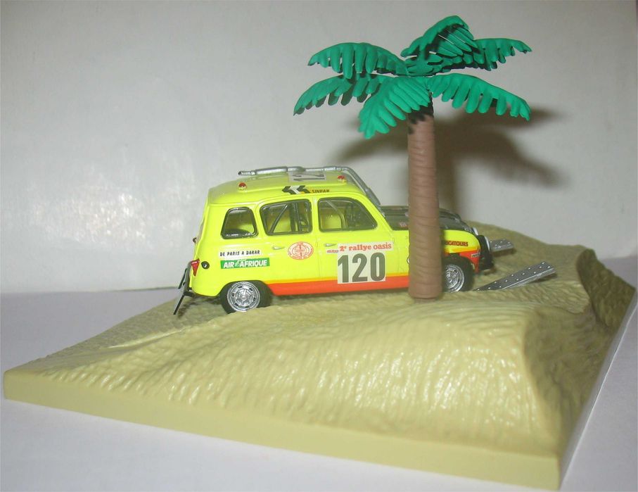 M6/Norev - Renault 4 Sinpar - 3º Dakar 1980 - Claude Marreau (diorama)