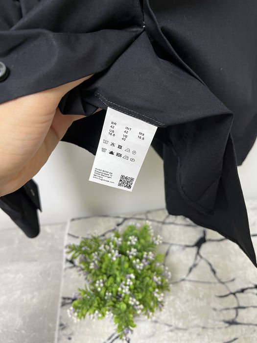 Hugo Boss regular fit рубашка черная мужская / Размер L-XL
