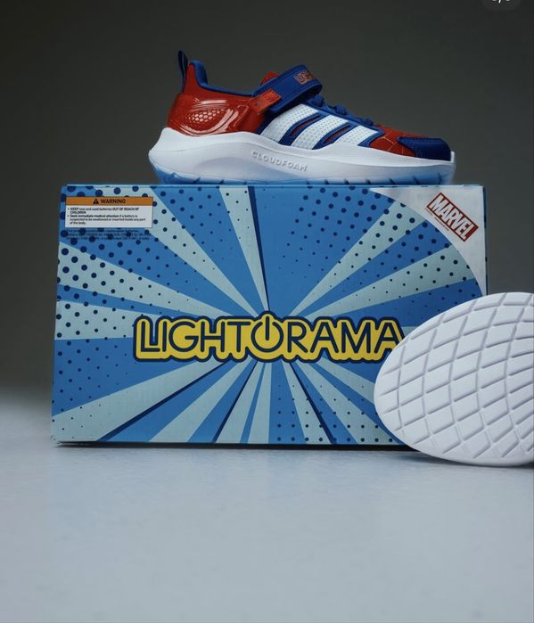 adidas Marvel Lightorama Spider-Man  кросівки для хлопчика  ( Світяться ! )