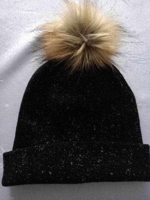 Czapka damska czarna ROSSMAN ACCESSORIES nowa