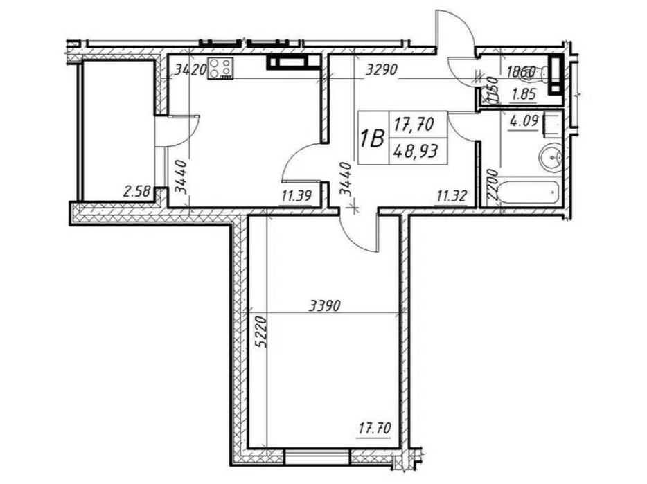 1к квартира ремонт Навігатор 2, Коноплянська 22 Оболонський DI