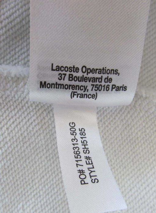 Lacoste * męska oryginalna, bawełniana bluza * 4XL