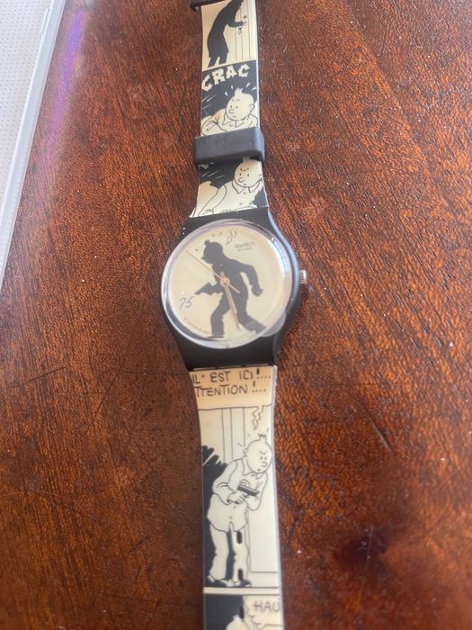 Relógio Swatch Edição Limitada - 75 Aniversário Tintin