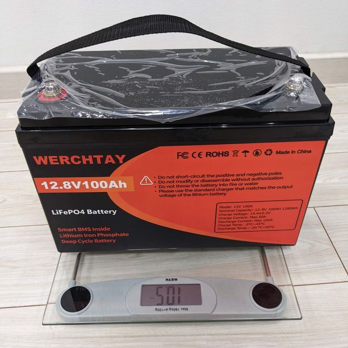 АКУМУЛЯТОР Lifepo4  з Німеччини
 lifepo4
werchtay 1280vh/12v 100