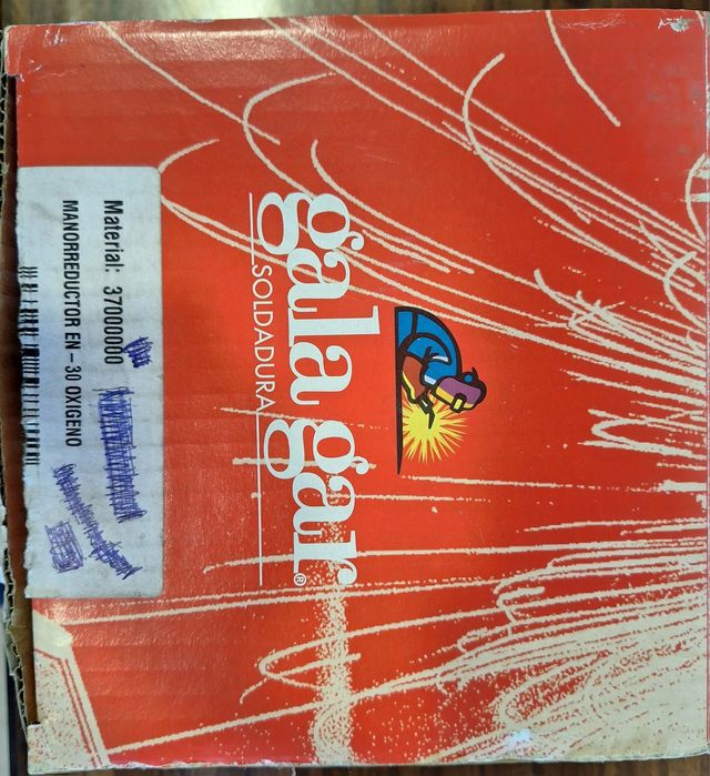 Manómetro de redução de oxigénio - Marca Galagar - Novo