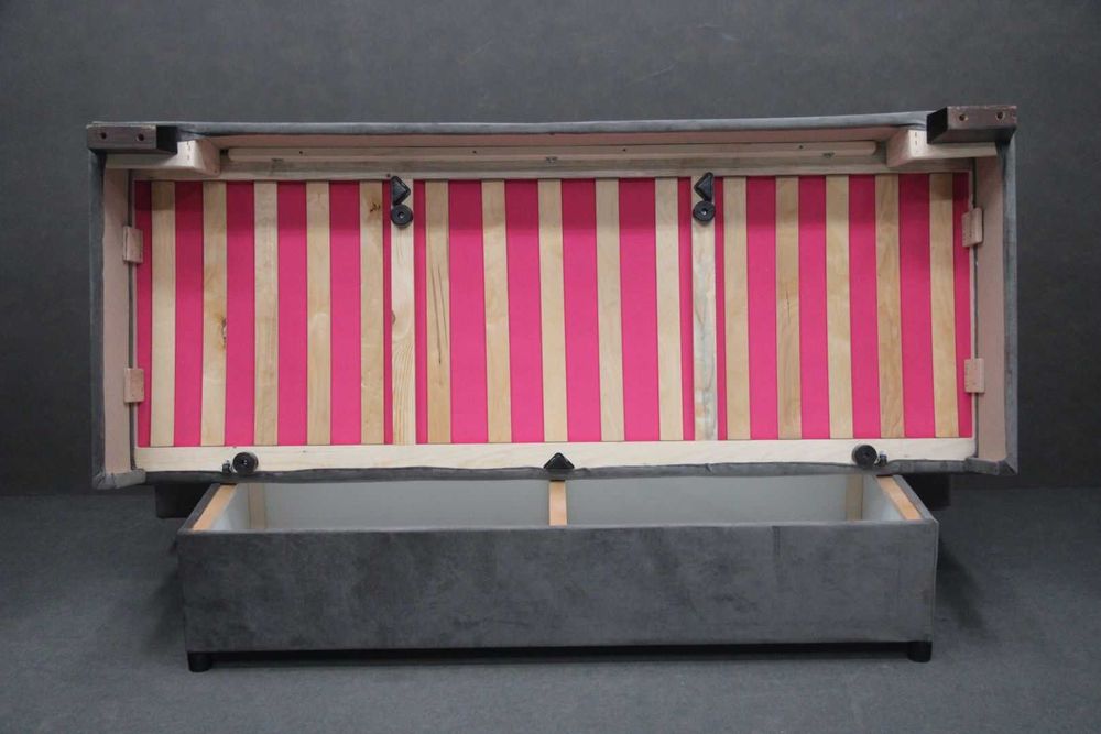 Sofa rozkładana szara BOOGIE wypoczynek kanapa 200 cm BGM24.pl B 6240