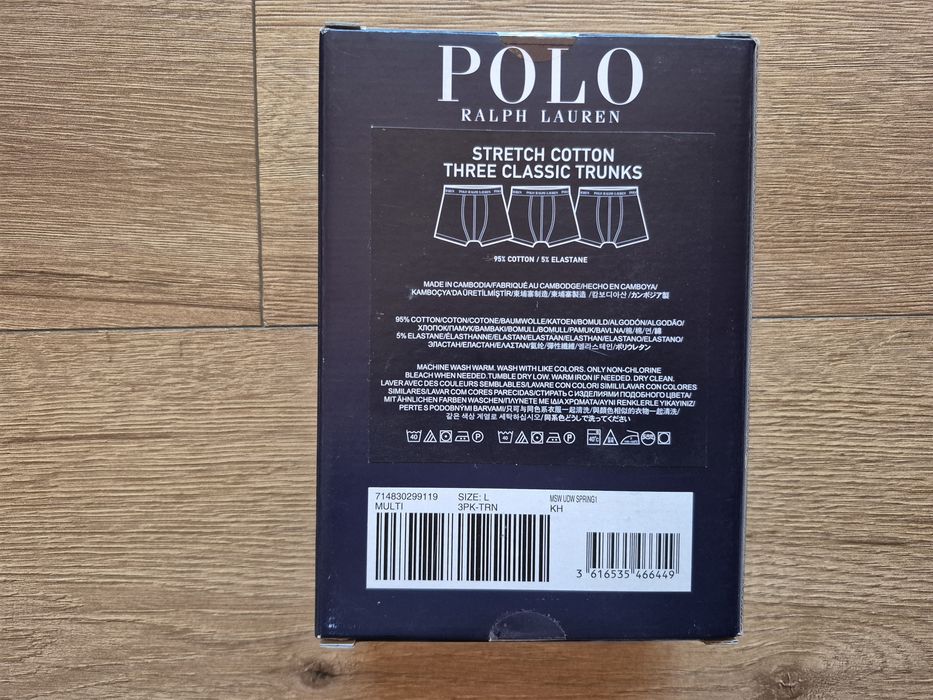 Bokserki Męskie 3pak Ralph Lauren L