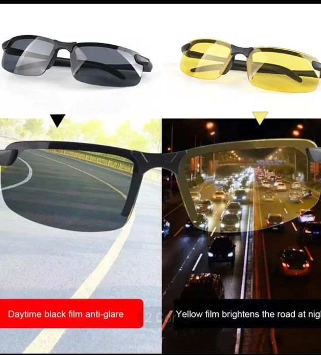 Óculos polarizados, visão noturna e diurna- NOVO