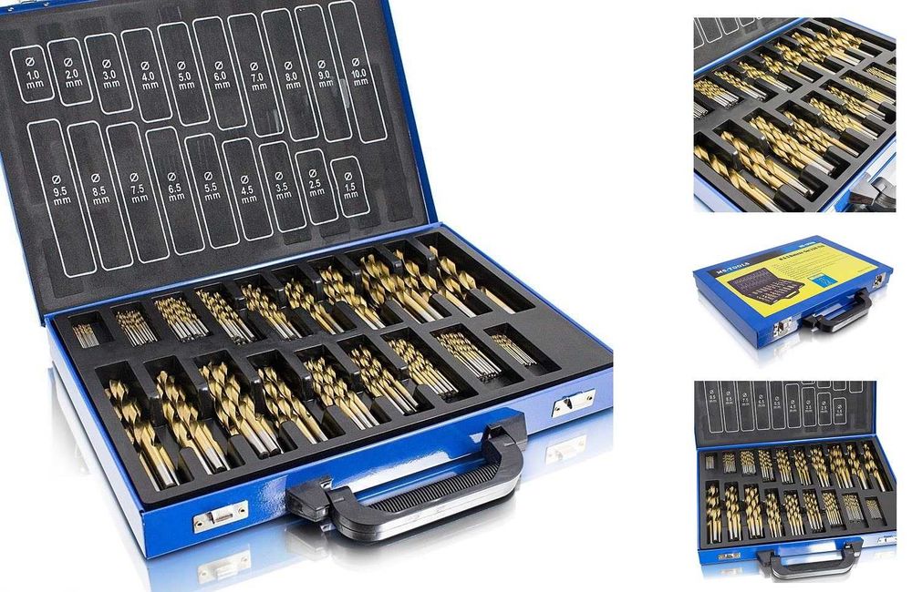 ZESTAW WIERTEŁ Profesjonalny 230 elementów w walizce