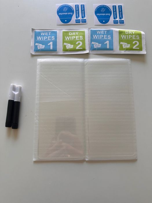 2 x szkło UV Motorola Edge 40 pro 5G + lampa i etui khaki