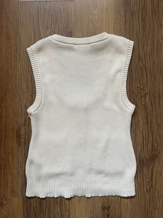Kamizelka bezrękawnik Zara XS bawełna