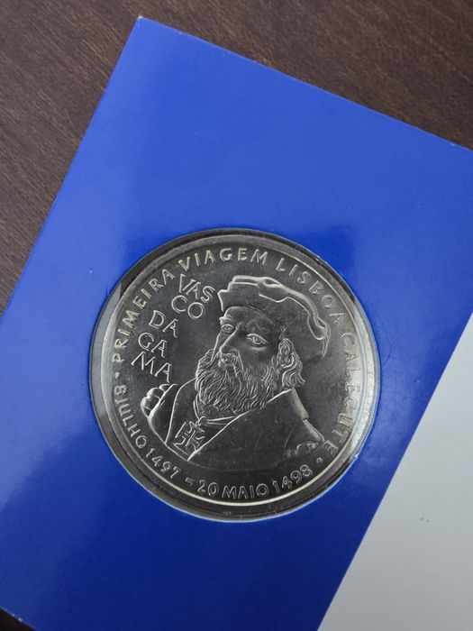 2 Moedas  200 Escudos 1998 - Vasco da Gama + Cartão de Oferta Personalizado