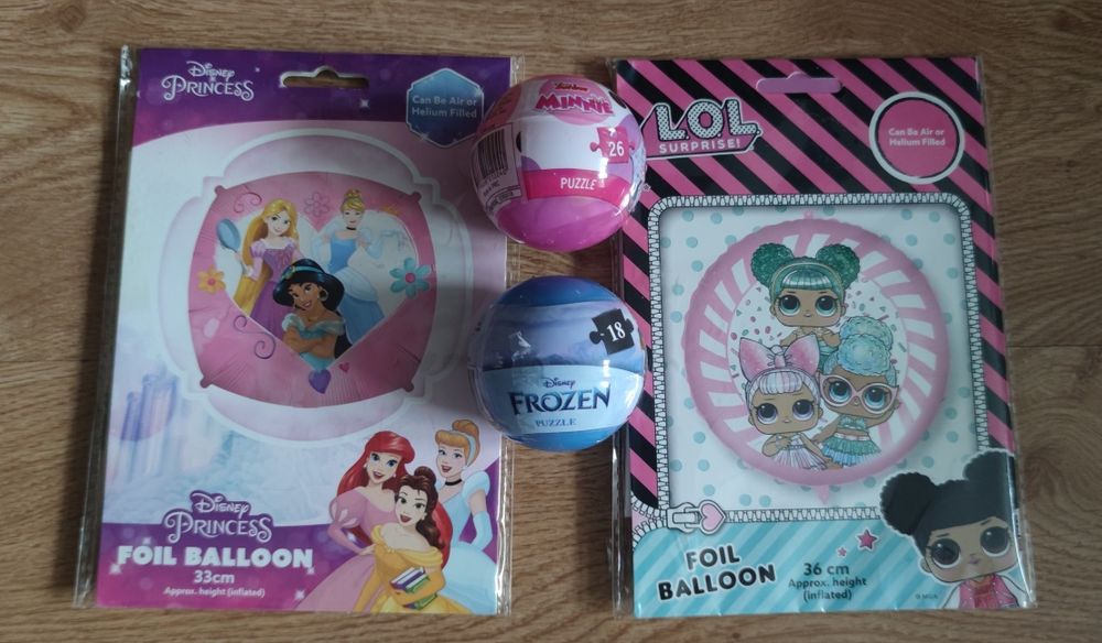Puzzle frozen myszka miki balon lol balon disney