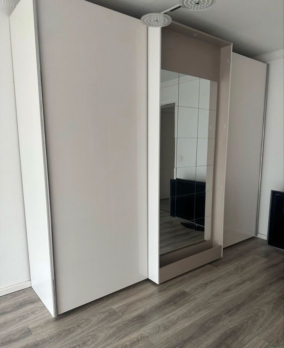 Duża luksusowa szafa przesuwna 300 cm połysk lustro dowóz wysyłka