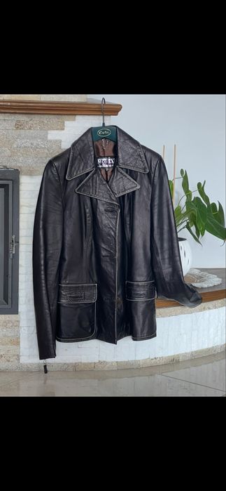 Шкіряний піджак жіночий