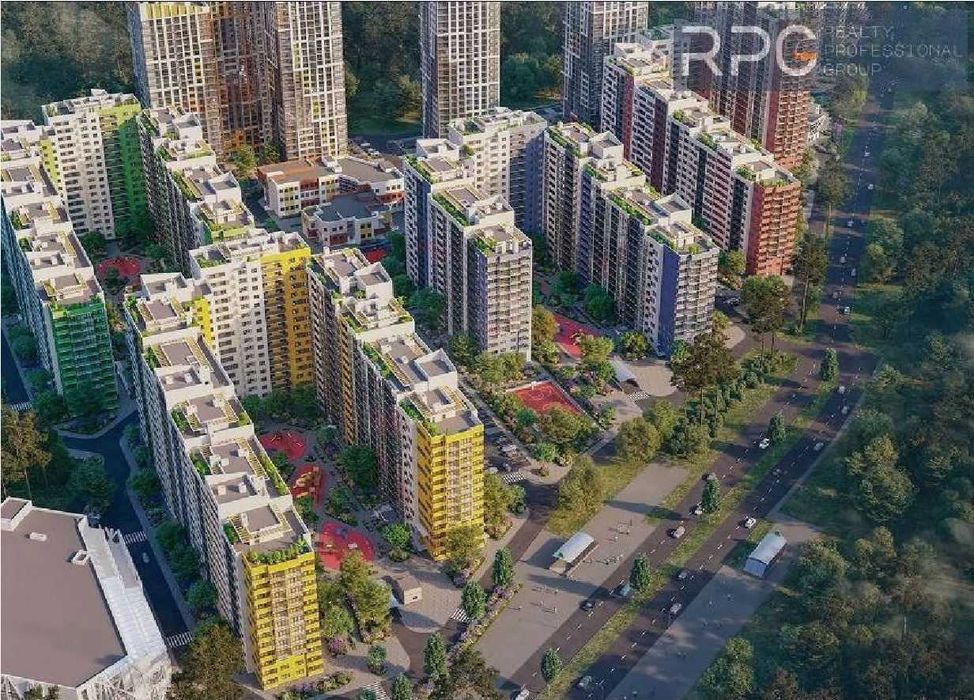 Продам видову 2к квартиру 61м2, ЖК Чарівне місто  м. Червоний Хутір. 1 будинок