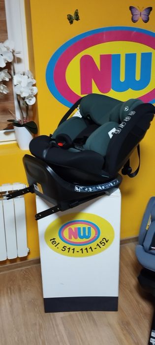 Nowy fotelik samochodowy ISOFIX obrotowy do 150 cm I-size