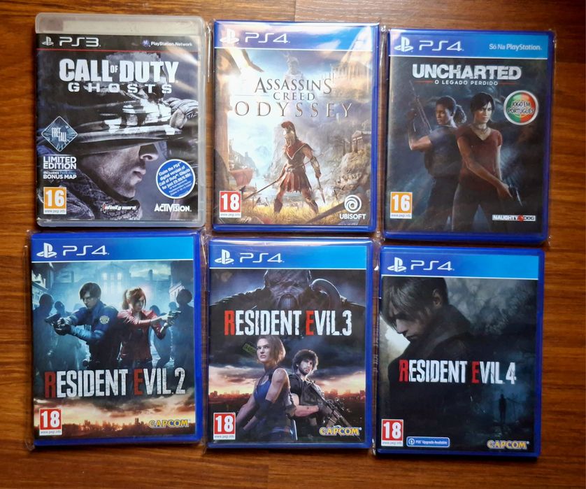 Lote Jogos PS4 e PS3