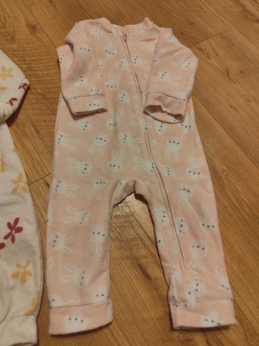 Pajac polarowy r.80 komplet 2 szt.