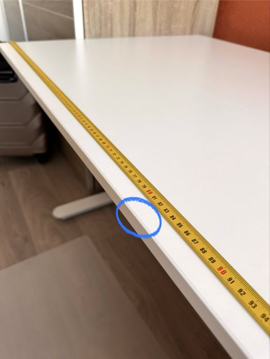 (Продаж до 7.02) Регульований стіл, 80*160, STAVANGER JYSK, h 65-85см