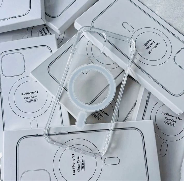 Прозорий чохол Айфон‼️Силіконовий чехол MagSafe iPhone X 13 17 Pro Max  акція знижка опт і роздріб
