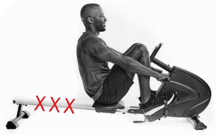 Wioślarz BEZ szyny magnetyczny ergonometr do wiosłowania MOCNY DEMO