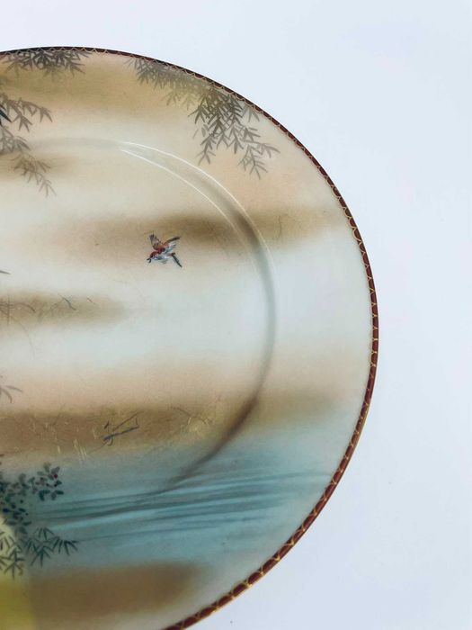 Zabytkowy talerz deserowy porcelanowy Japonia