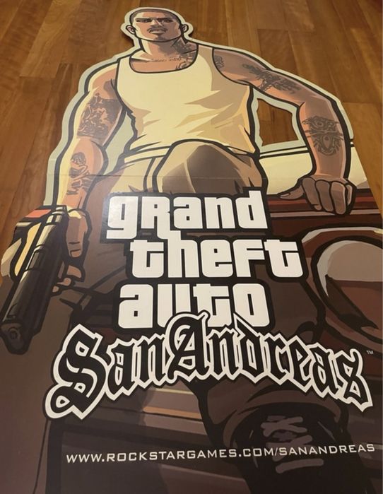 GTA San Andreas stand up display da Rockstar