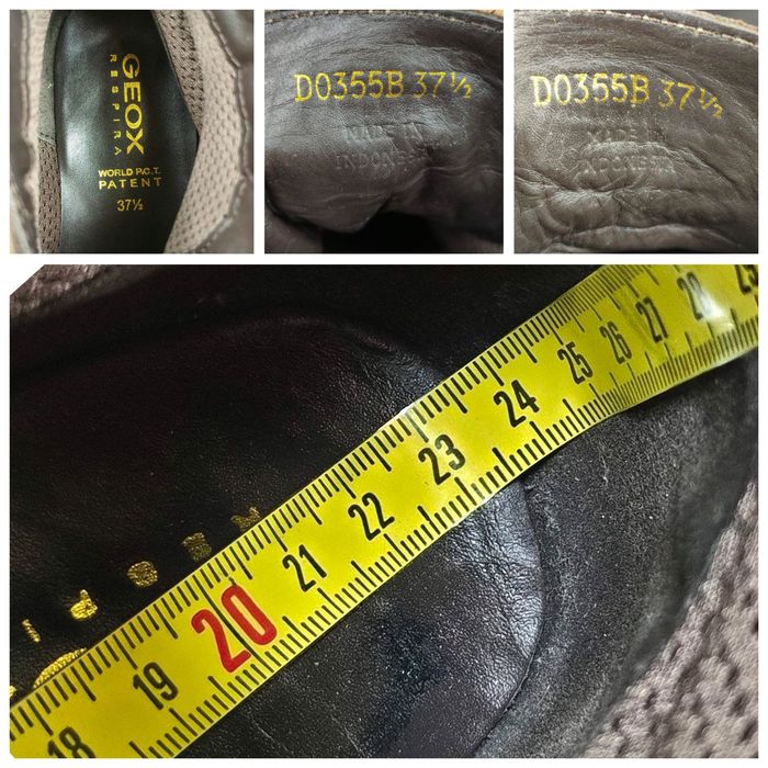 Buty Botki r. 37,5 Geox Respira damskie skorzane sznurowane