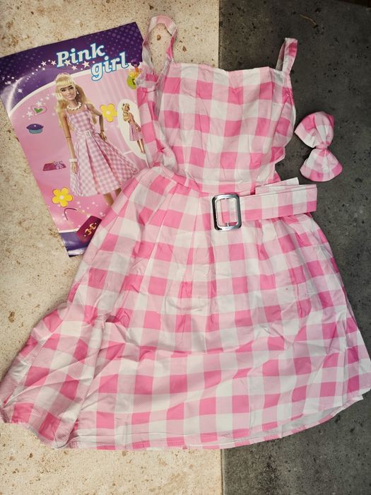 Strój przebranie dla dziewczynek Barbie rozm S nowy