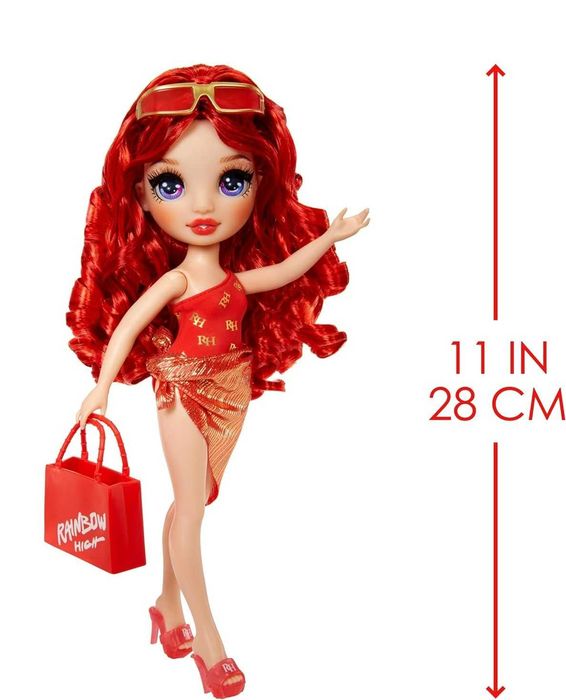 Rainbow High swim: Red Ruby, Sunny. Рейнбоу Хай пляж: Санні, Рубі