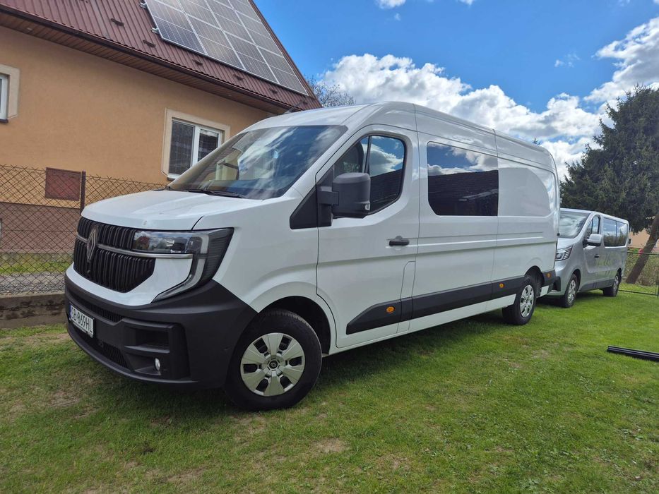 Wynajem Renault Master Furgon 7 osobowy + Paka 3m / Dostawczy / FV VAT