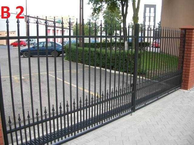 Brama kuta wjazdowa skrzydłowa przesuwna 4m do posesji