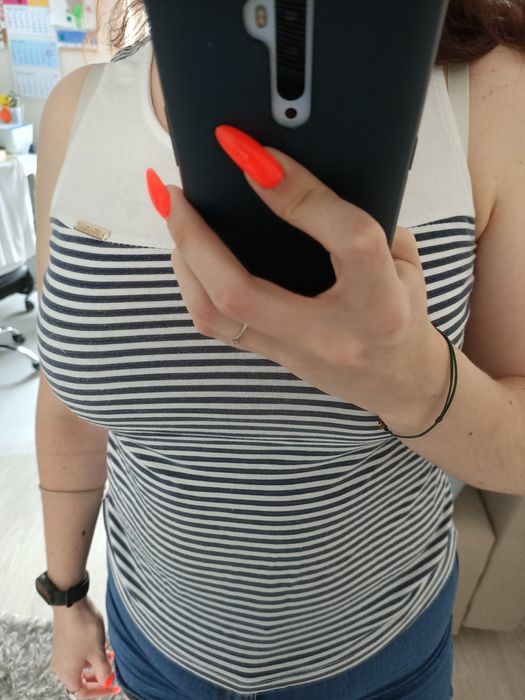 Bluzka bluzeczka top na ramiączkach w paski S/M