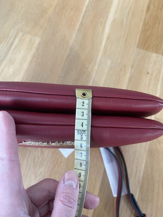 Torebka bordowa Calvin Klein listonoszka na ramię