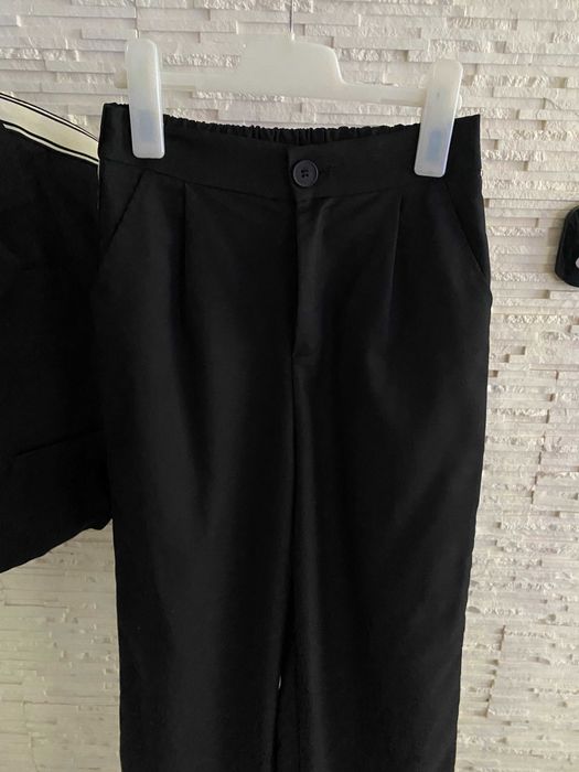 Vanis premium garnitur z lampas szerokie spodnie krótka marynarka S-M