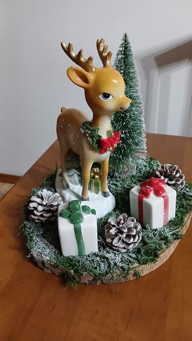 Centro de Natal feito á mão