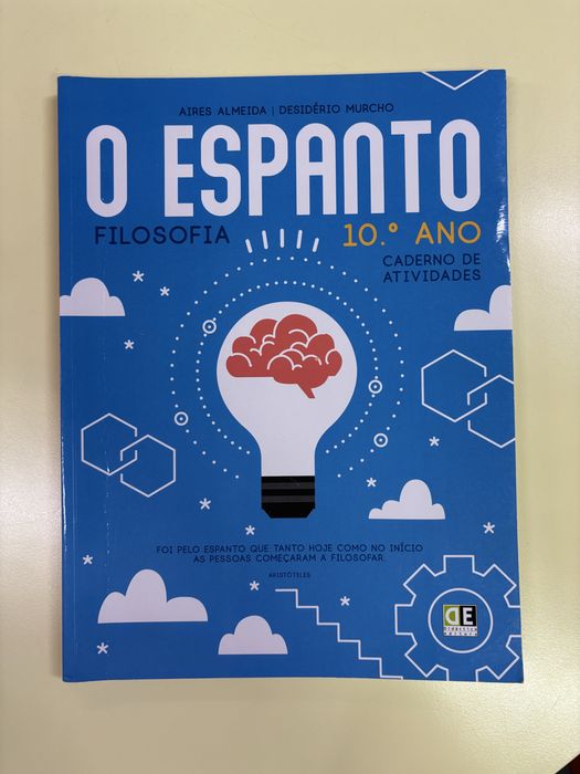 Caderno de exercicios O Espanto Filosofia 10.° ano