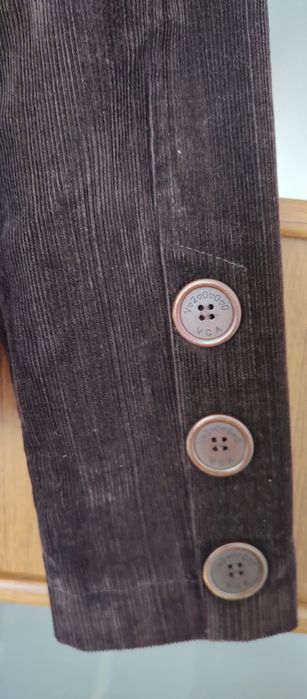 Źakiet sztruks czekoladowy M