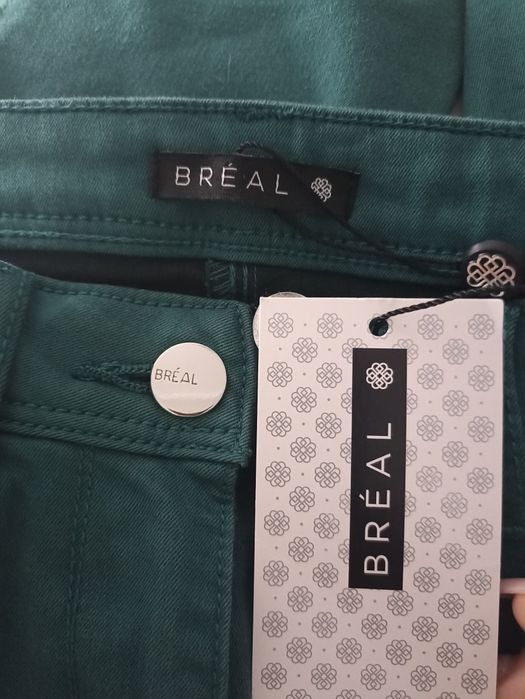 Spodnie dżinsowe morskie/zielone Brèal roz.S/L