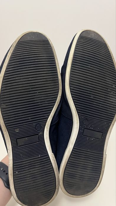 Niebieskie granatowe mokasyny męskie espadryle 39