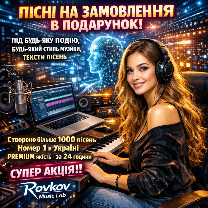 Пісня на замовлення,в подарунок, оживлення фото, відеокліп, відео