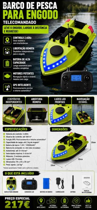 Barco pesca 217€. Oportunidade