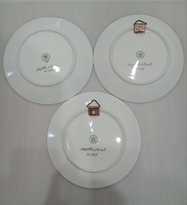 Тарелки Фарфор. ГДР KAHLA. "Рыбки"